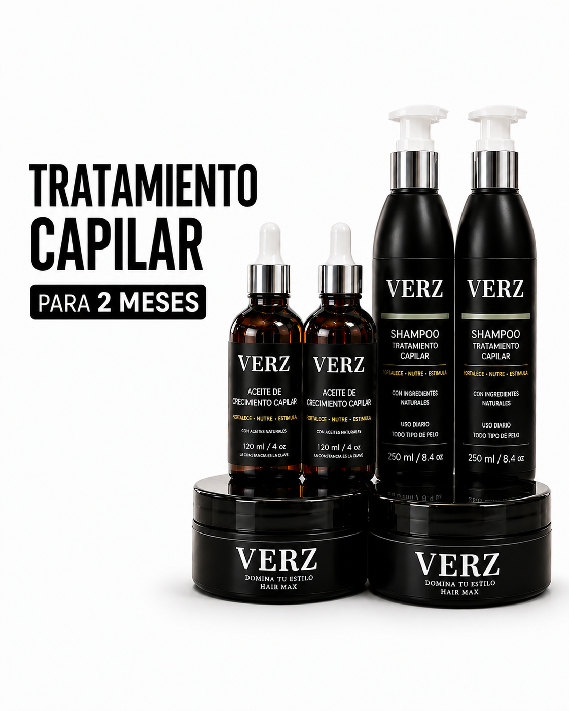 Tratamiento Capilar VERZ – 2 Meses de Uso